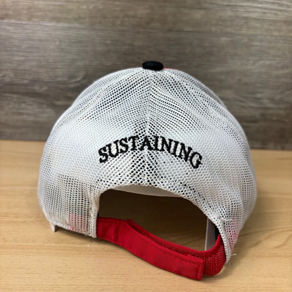 Rocky Mountain Elk Foundation Hat Cap Strap Back Red Team Elk RMEF Adjustable - Picture 6 of 11